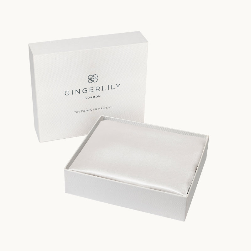 Beauty Box Mulberry Silk Pillowcase White