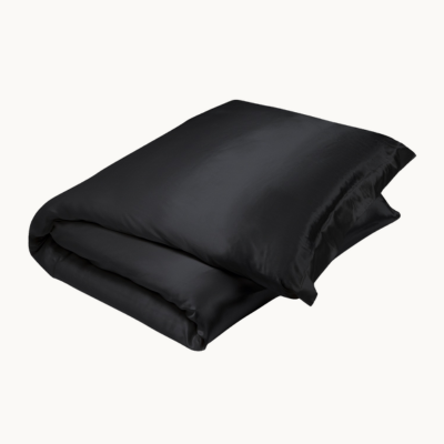Black Silk Duvet Cover - Clearance