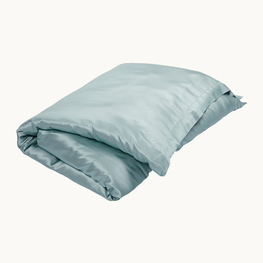 Teal Silk Duvet Cover - Clearance