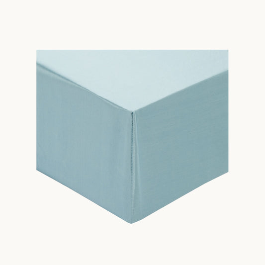 Teal Silk Fitted Sheet - Clearnace