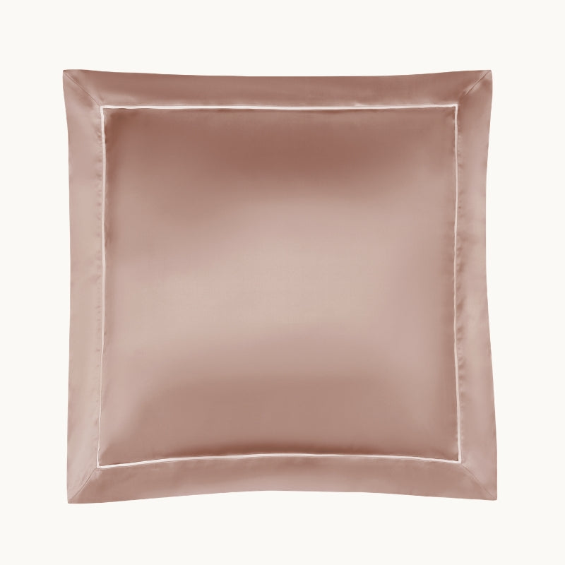 Vintage Pink & Ivory Silk Pillowcase