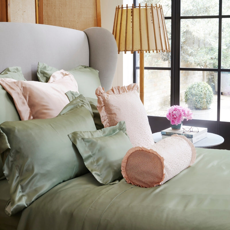 Sage Silk Duvet Cover