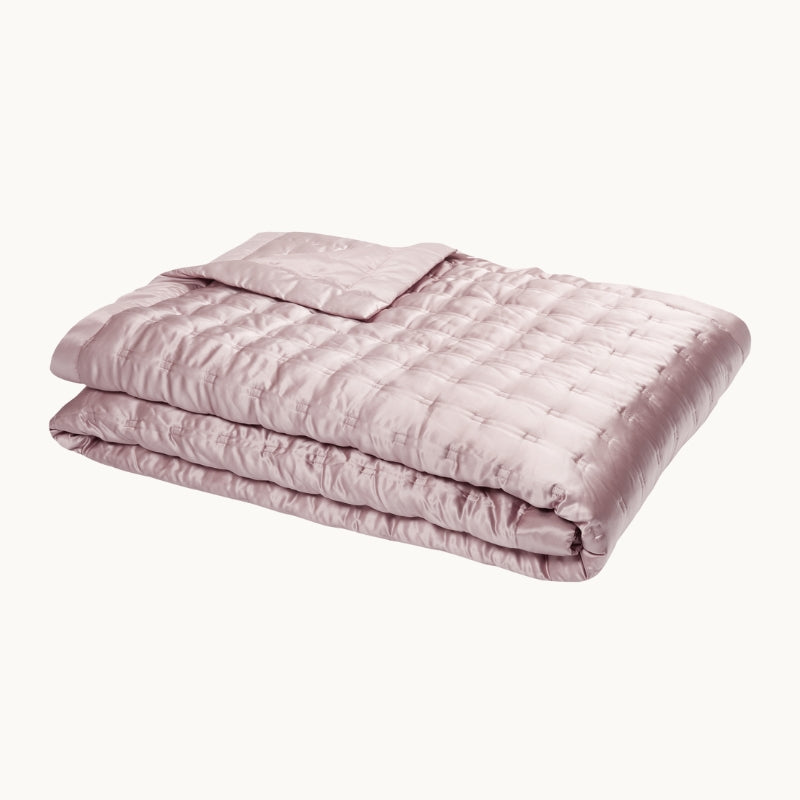 Windsor Silk Bedspread Vintage Pink