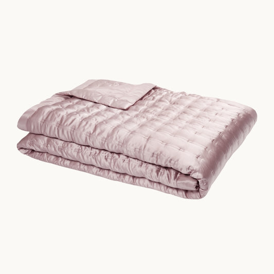 Windsor Silk Bedspread Vintage Pink