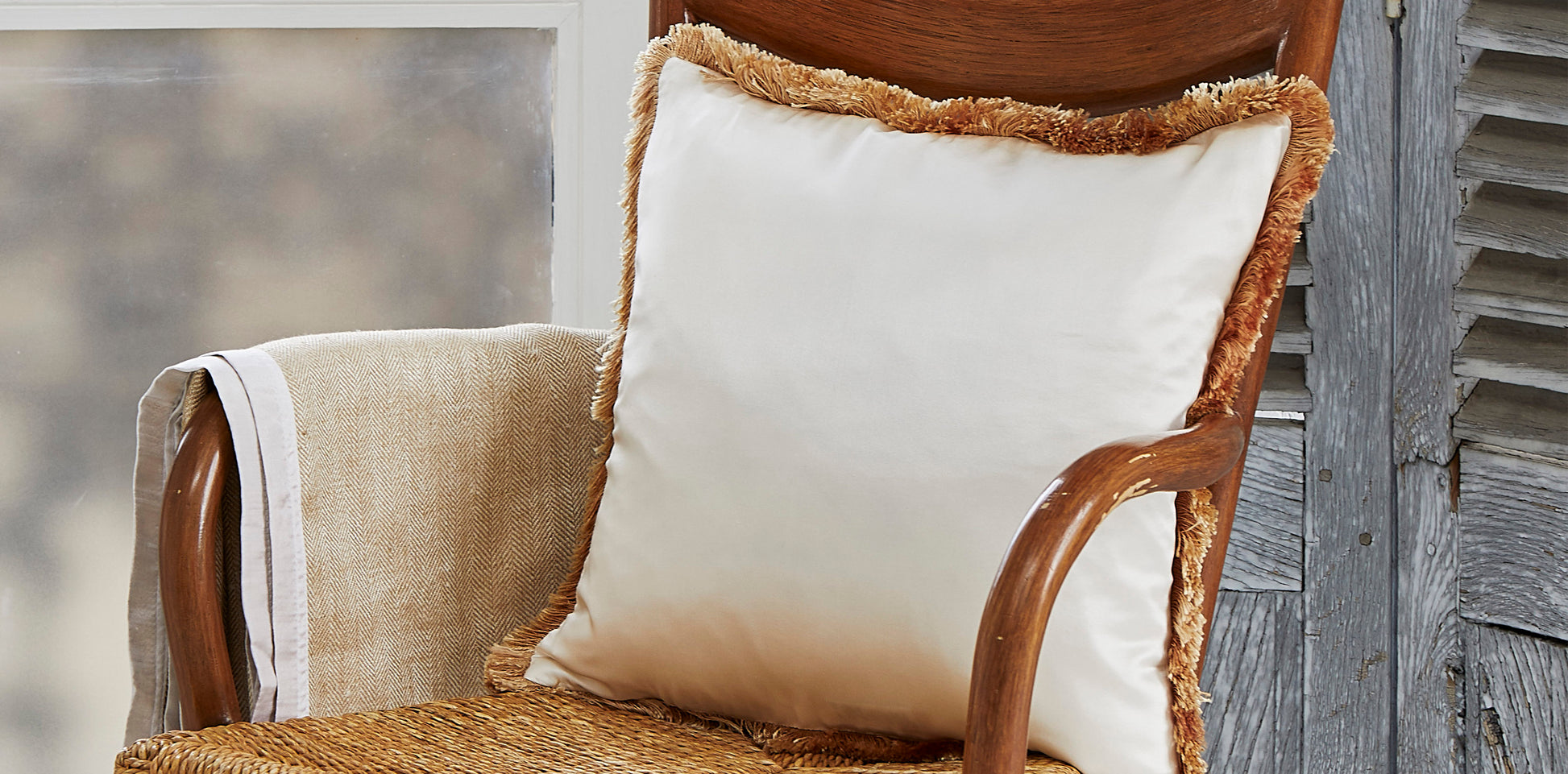 Silk Herringbone Throw
