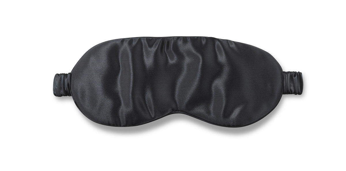 Black Silk Eye Mask Luxury Silk Sleep Mask Gingerlily