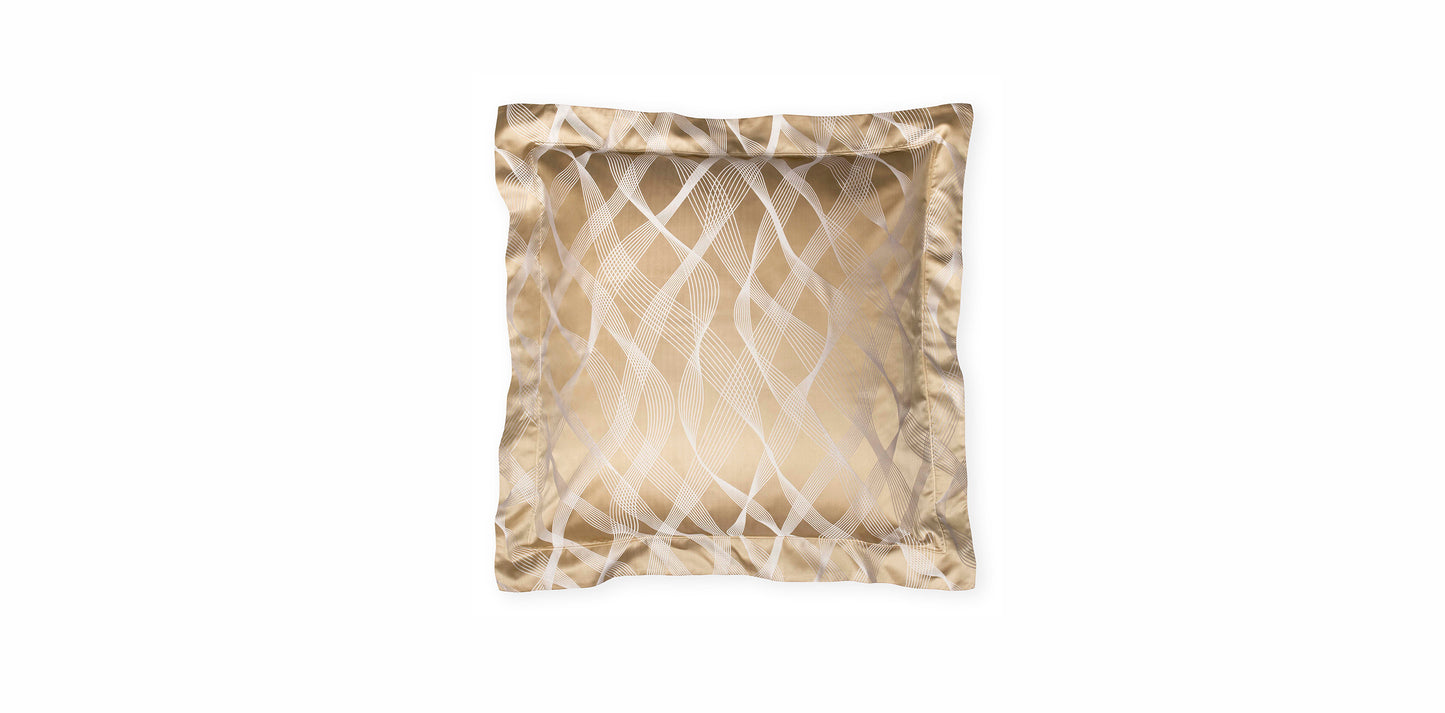 Rubans Gold Silk Cotton Pillowcase