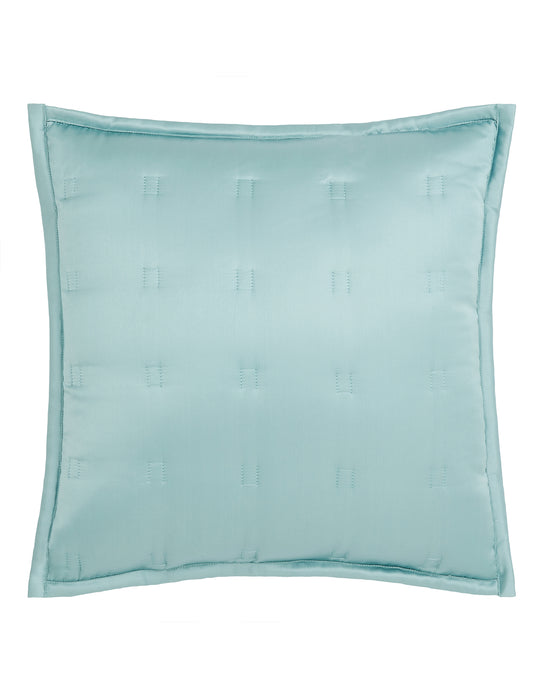 Teal Silk Cushion Cover with a Windsor Pattern