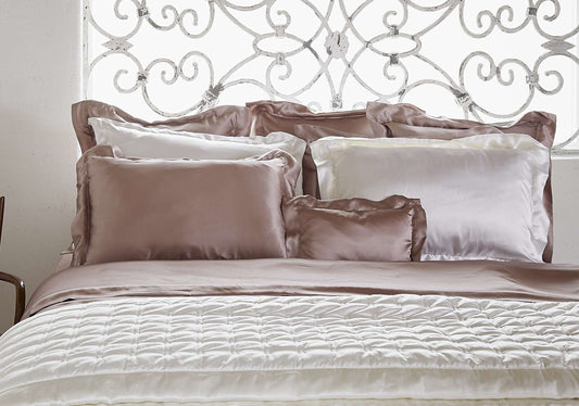 How to dress a bed using luxury silk sheets