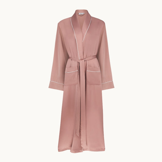 Silk Dressing Gown Woodrose