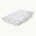 Eva White Silk Duvet Cover