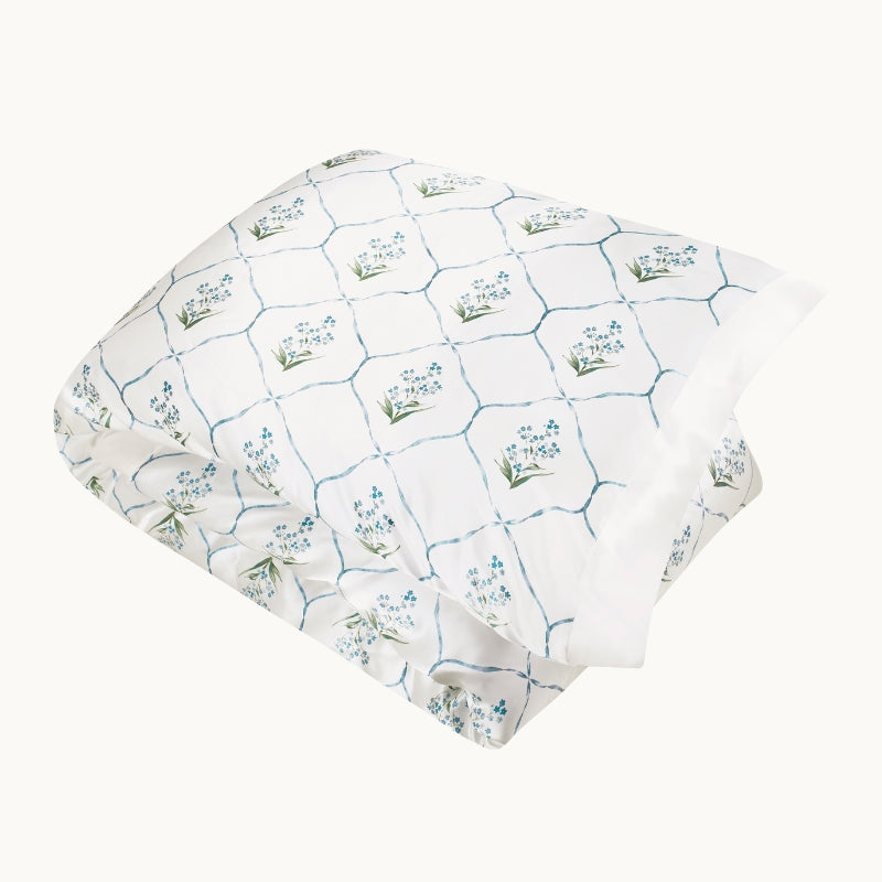 Forget Me Not Silk Duvet Cover