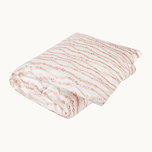 Tangleweed Pink Silk Duvet Cover