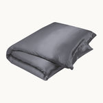 Charcoal Silk Duvet Cover