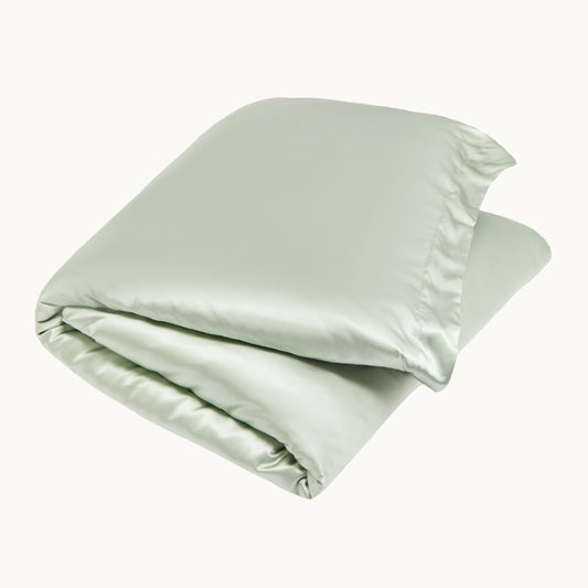 Sage Silk Duvet Cover