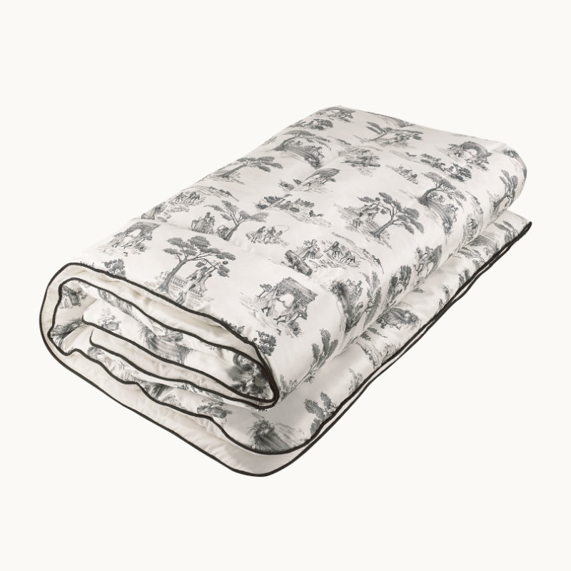 Harlem Toile Silk Eiderdown Ivory