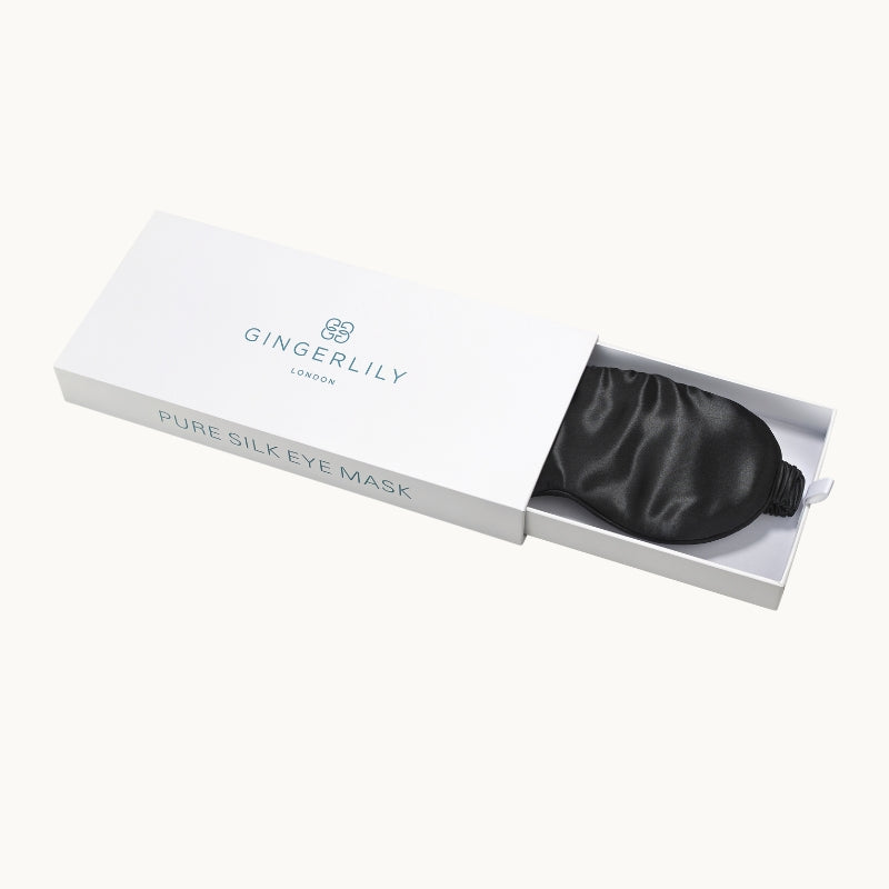 Silk Eye Mask Black