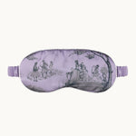 Harlem Toile Silk Eye Mask Lilac