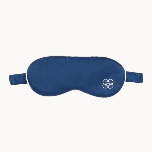 Silk Eye Mask Navy