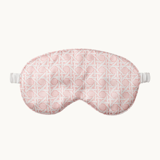 Silk Eye Mask Rattan Pink