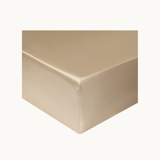 Champagne Sand Silk Fitted Sheet