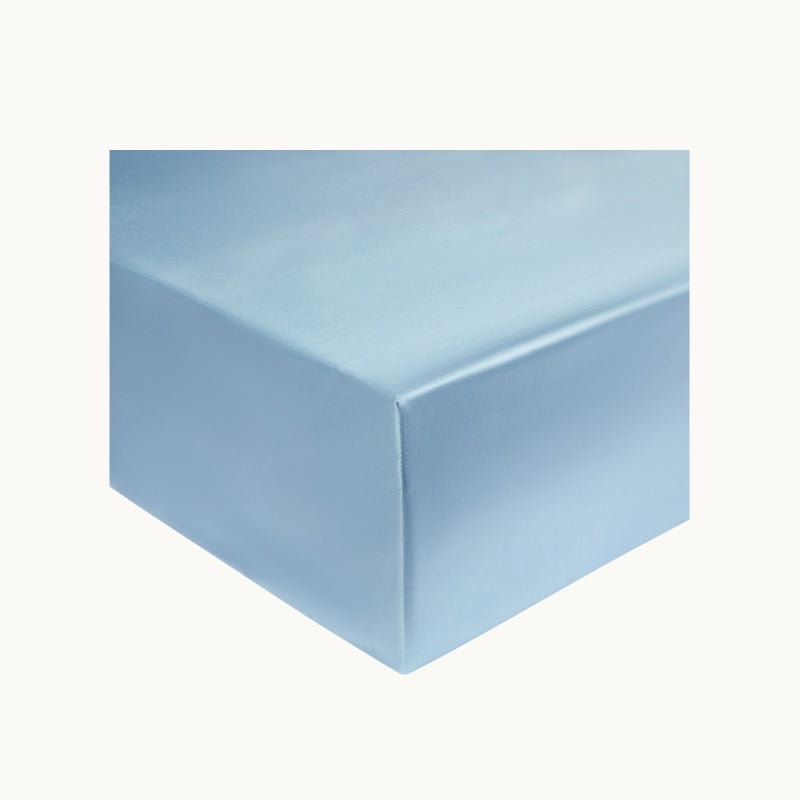 Summerhill Blue Silk Fitted Sheet