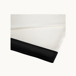 Ivory & Black Silk Flat Sheet