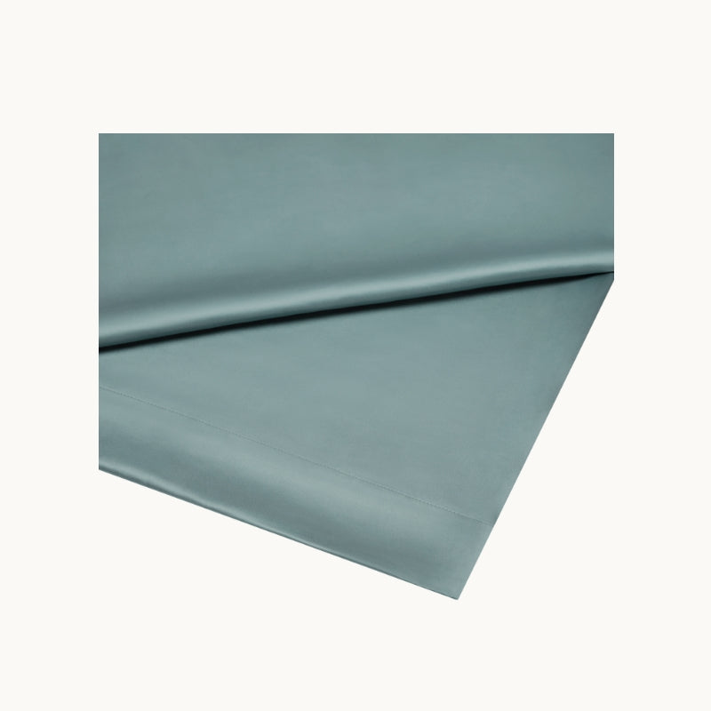 Mineral Blue Silk Flat Sheet