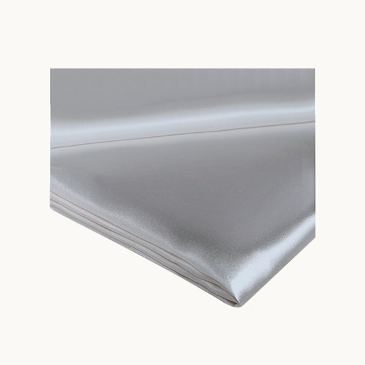 Silver Grey Silk Flat Sheet