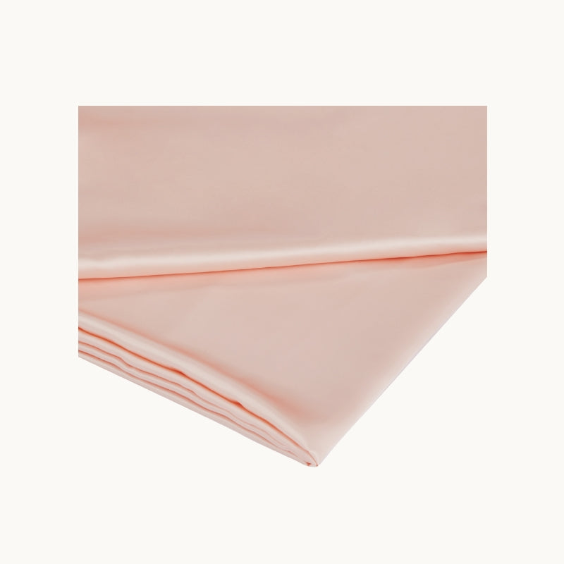 Rose Pink Silk Flat Sheet