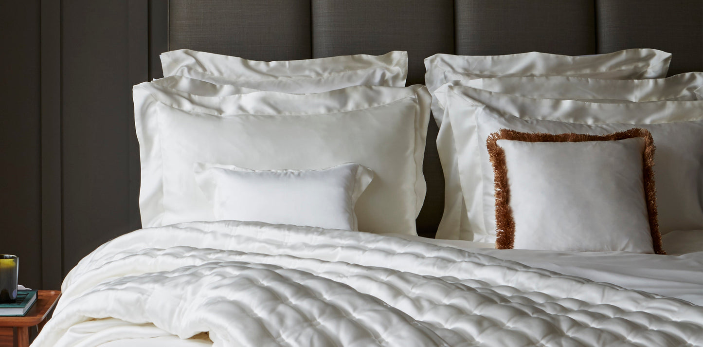 Ivory Windsor Silk Bedspread