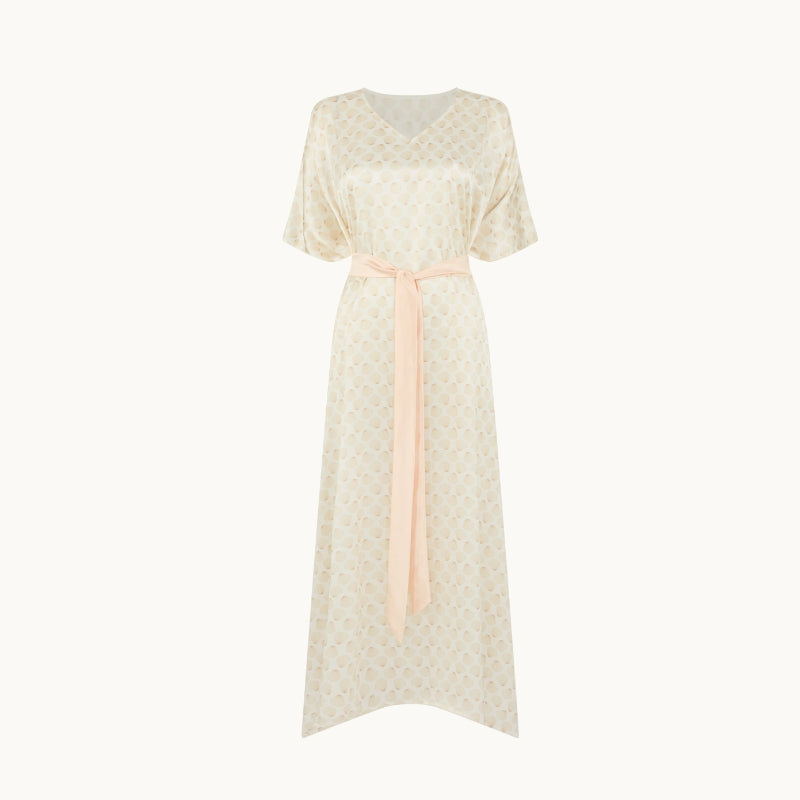 Seashell Silk Kaftan