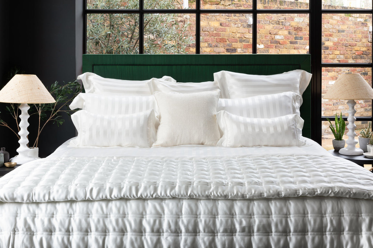 St Mawes Silk Cushion Cover Ivory - Clearance