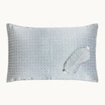 Silk Rattan Set, Piped Pillowcase 50x75cm & Eye Mask Blue