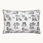 Harlem Toile Silk Pillowcase Ivory