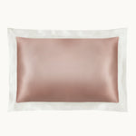Vintage Pink & Ivory Silk Pillowcase