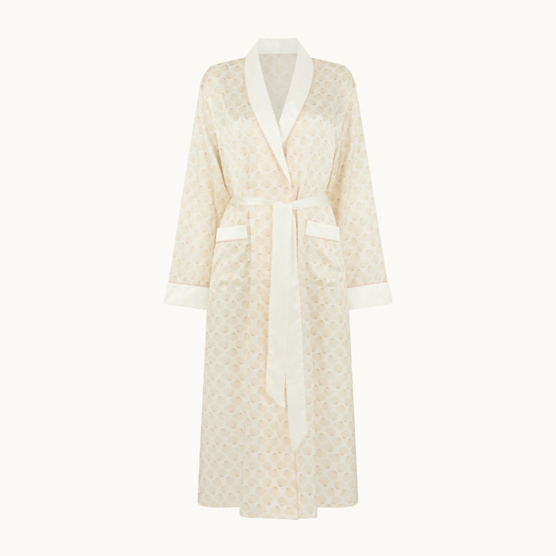 Seashell Silk Dressing Gown