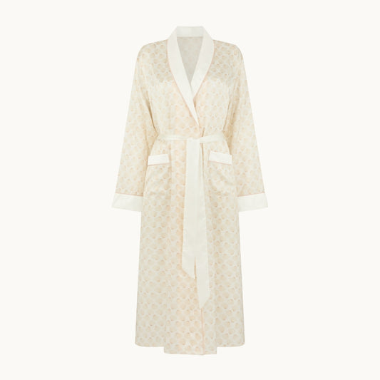 Seashell Silk Dressing Gown