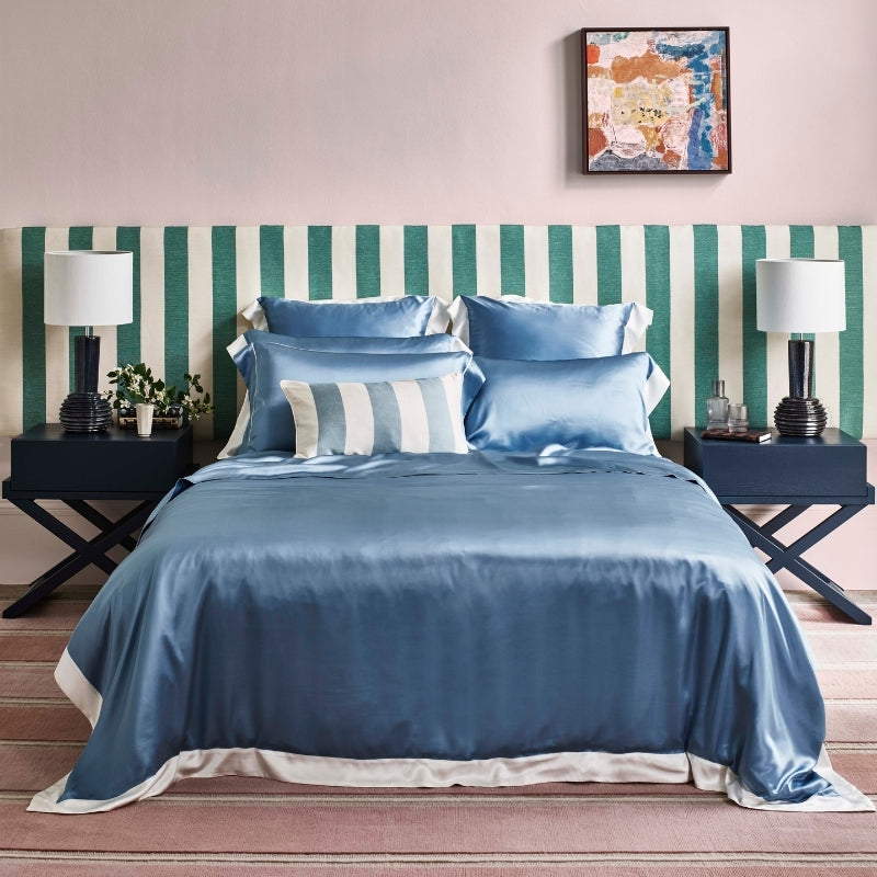 Summerhill Blue Silk Pillowcase