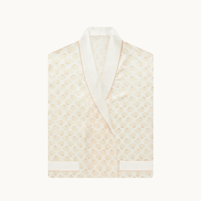 Seashell Silk Dressing Gown