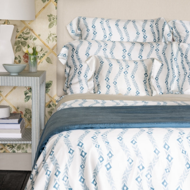 Tangleweed Blue Silk Pillowcase