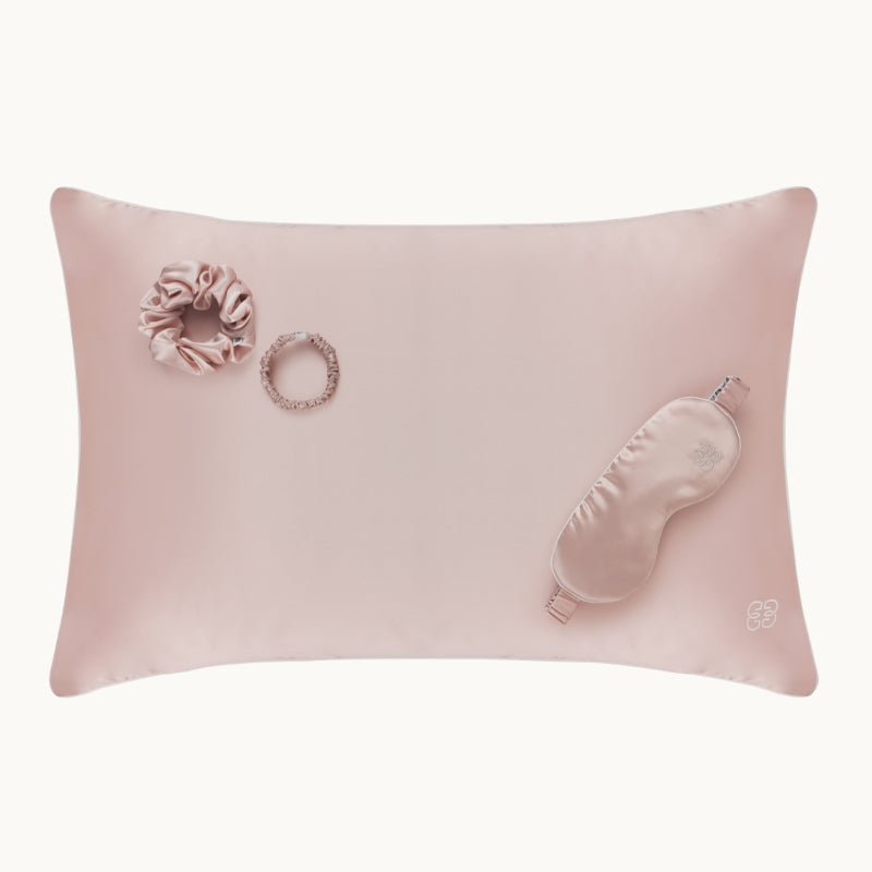 The Ultimate Silk Sleep Set Rose Smoke