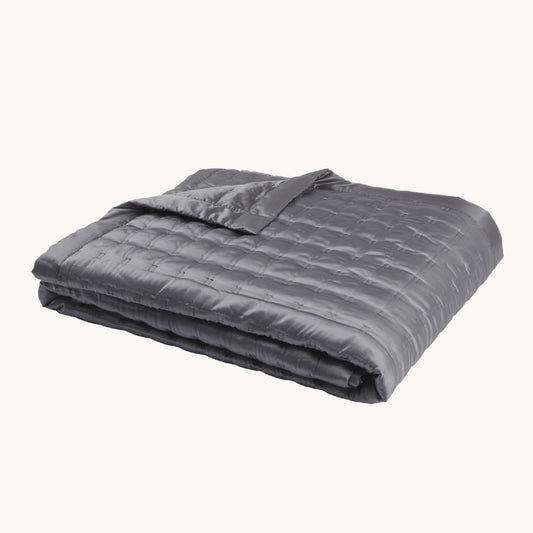 Windsor Silk Bedspread Charcoal