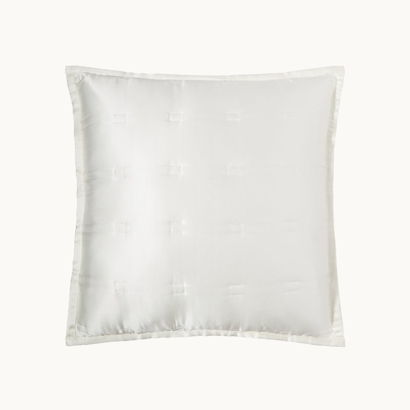 Windsor Silk Cushion Ivory