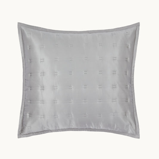 Windsor Silk Cushion Silver Grey