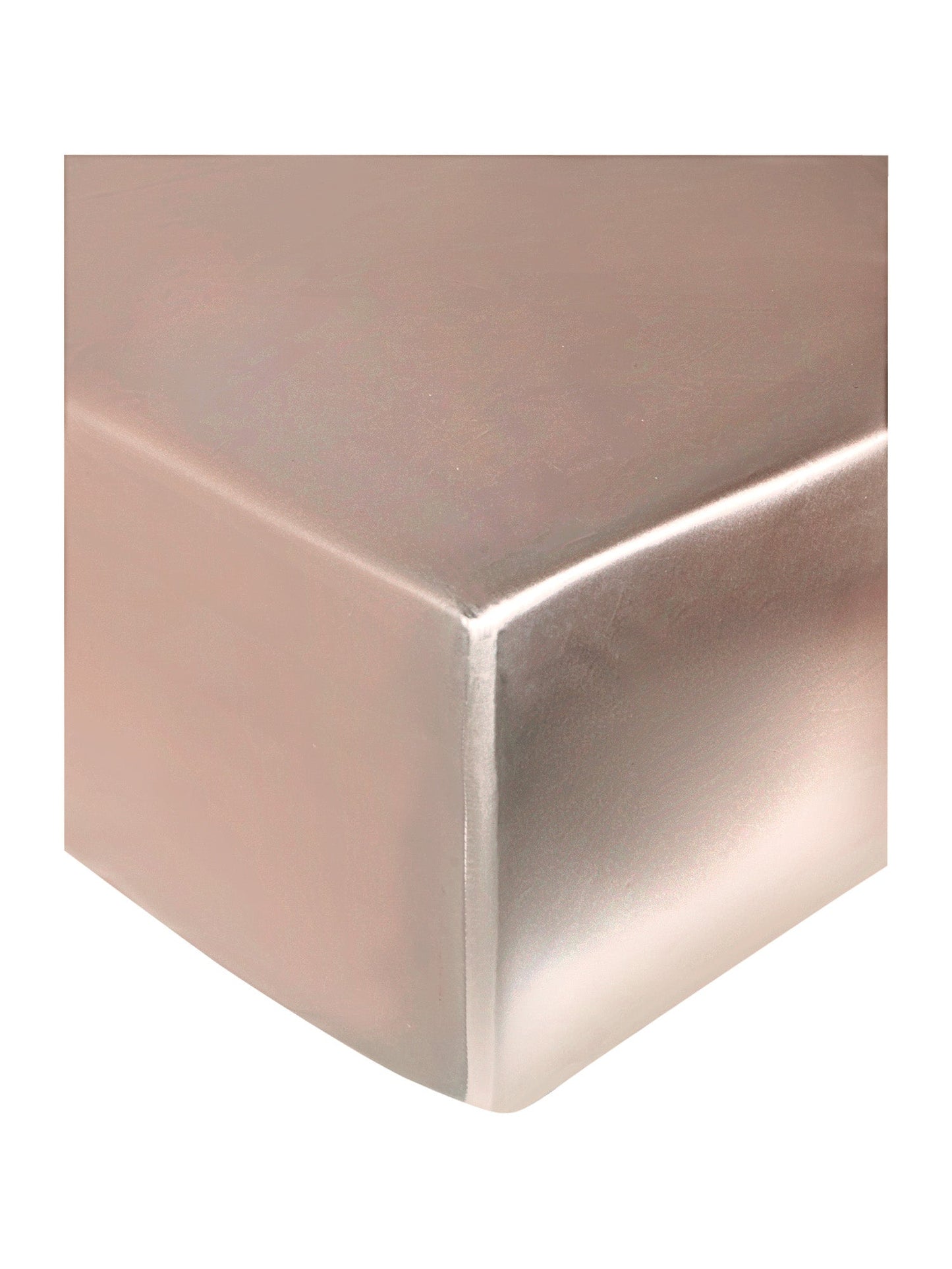 Blush silk fitted sheet with luxurious texture and feel