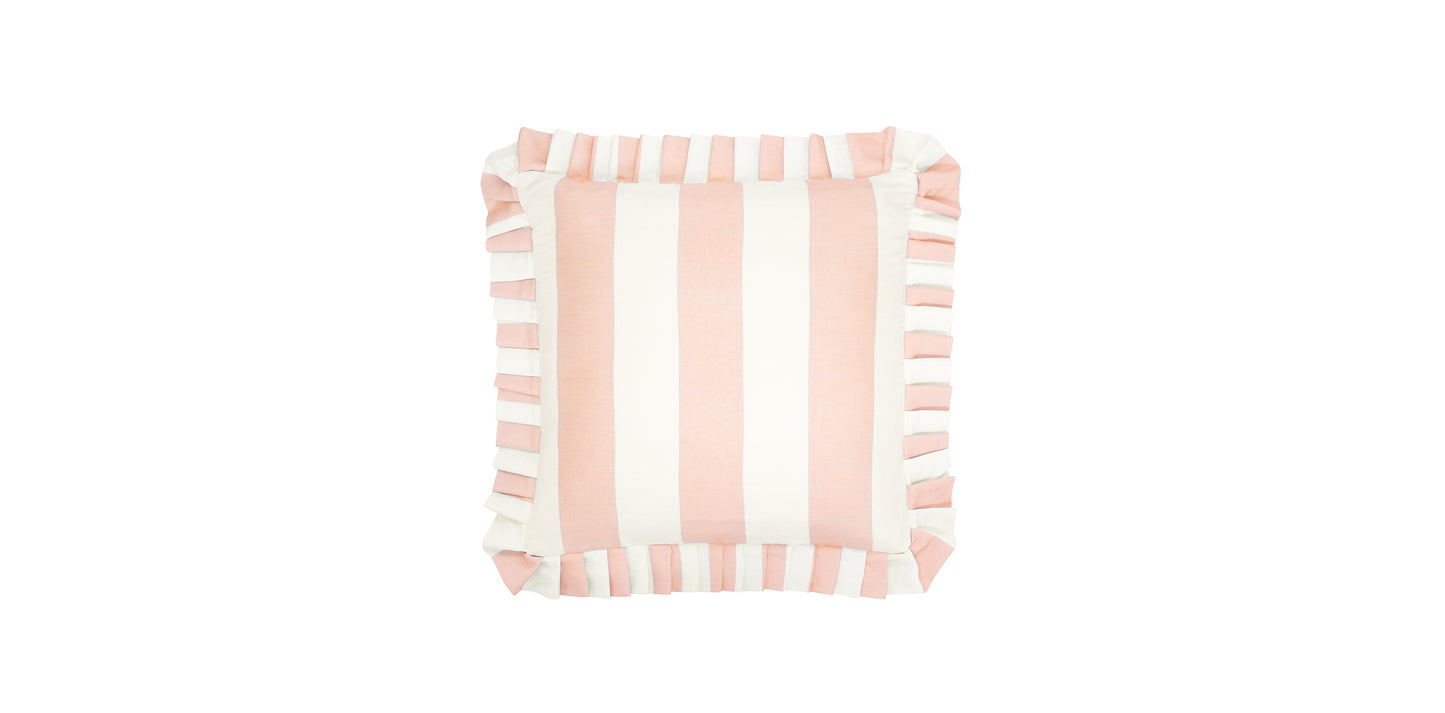 Pink Square Silk Cushion - New