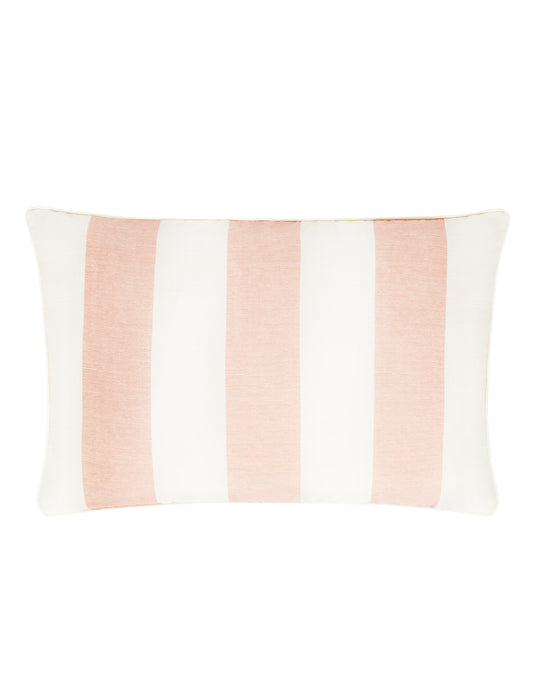 Pink Cary Silk Rectangular Cushion with Piped Finish