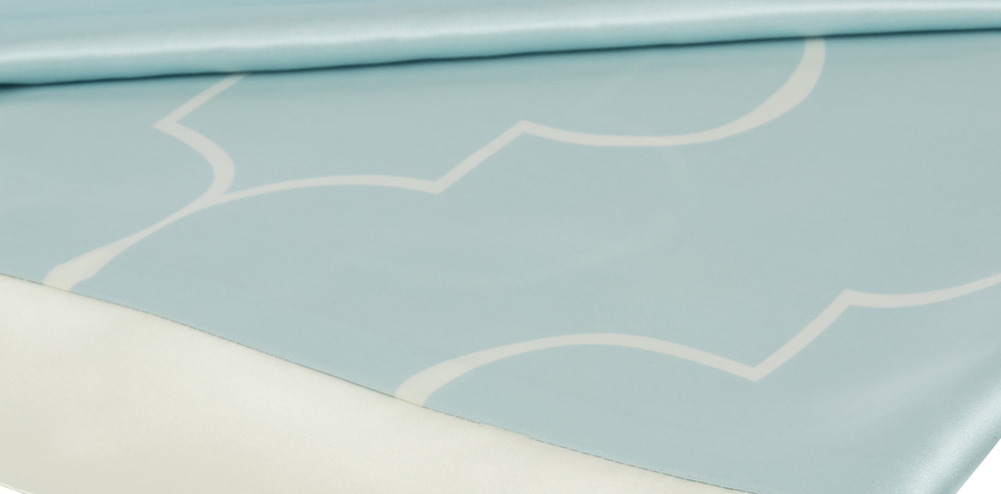 silk flat sheet with Casablanca pattern design