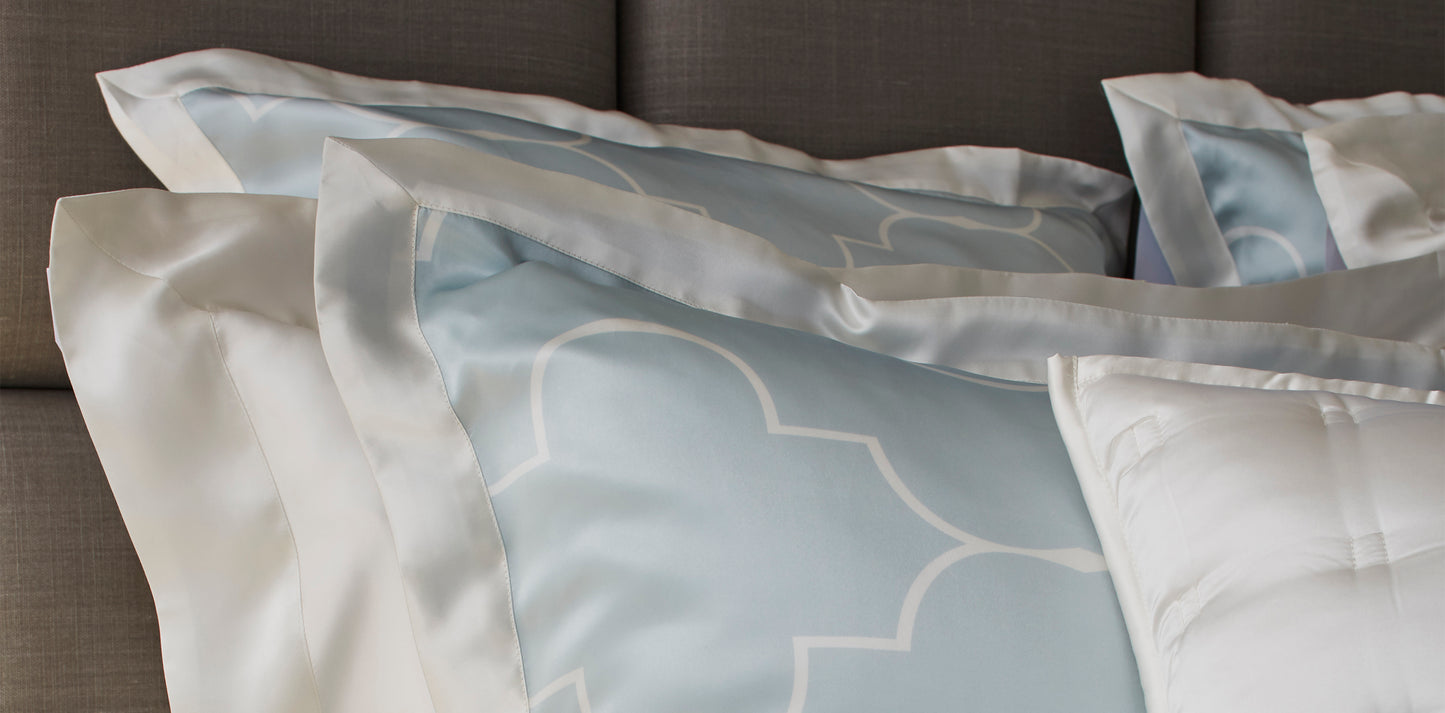 Silk Pillowcase with Casablanca Pattern